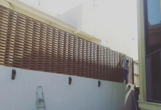 سواتر حديد مجدول لفيلا شمال الرياض